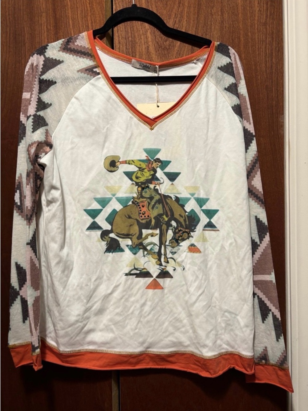 Delila Sunset Stallion Long Sleeve Shirt
